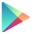 Logo of digital store Google Play Store.